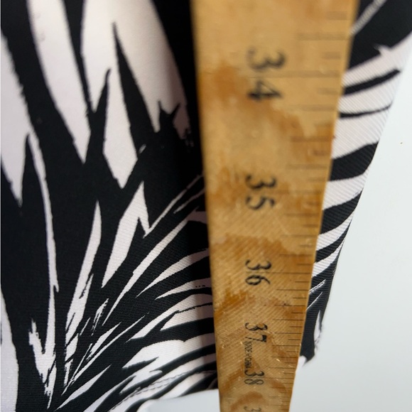 Lauren Ralph Lauren Size 14 Sleeveless Ruched Dress Black White New 3991 - Picture 7 of 10